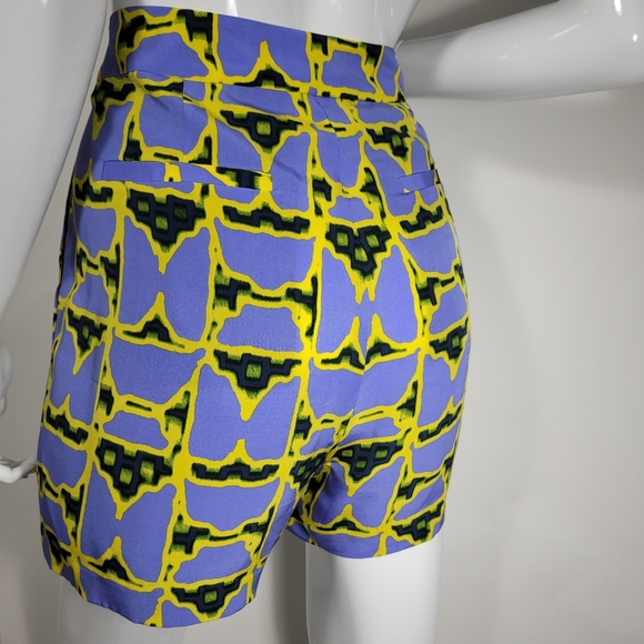 Derek Lam 10 Crosby Blue Silk Shorts - Picture 2 of 2